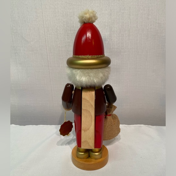 Steinbach Chubby Gold Nico Nutcracker 13" Tall German Wooden Burlap Bag S743 - Picture 8 of 11
